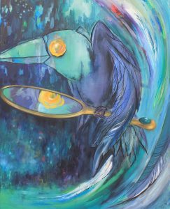 "Lille spejl" 80 x 100 cm