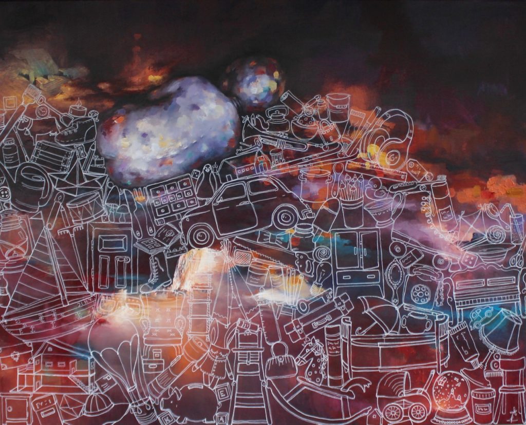 "All or nothing" 80 x 100 cm