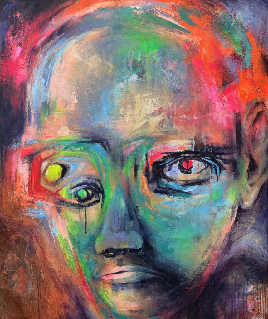 "Med andre øjne" 100 x 120 cm
