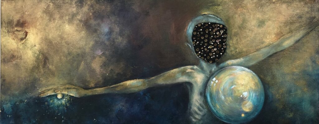 "Faceless" 40 x 100 cm